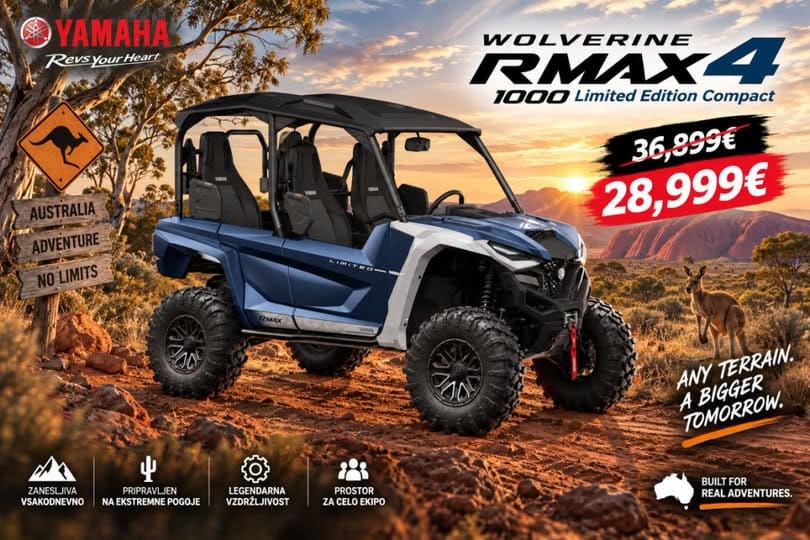 Yamaha Wolverine RMAX 4 1000 Limited Edition Compact – štirisedežni terenski SSV